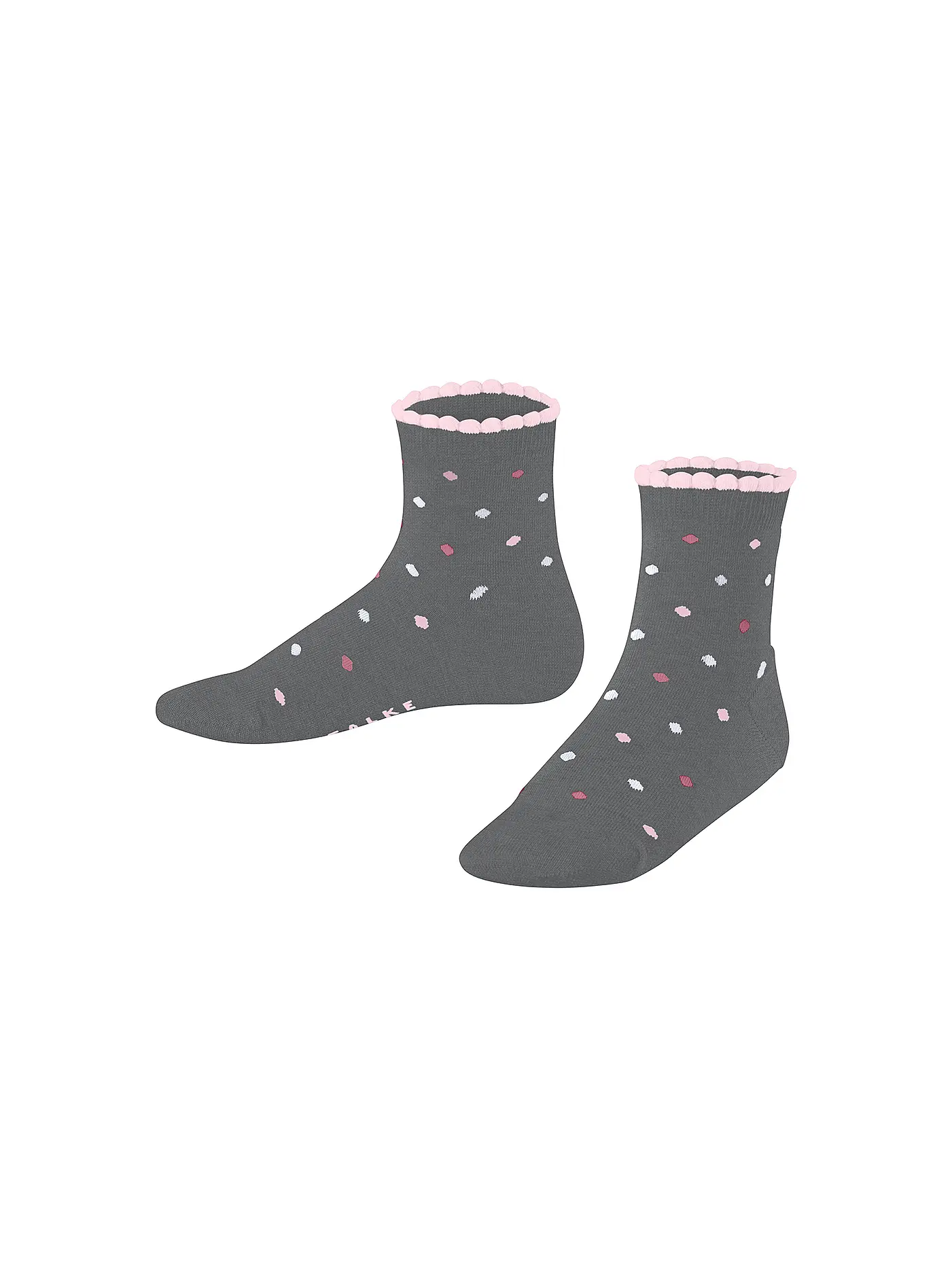 FALKE | Kinder Socken MULTIDOT off-white | hellgrau